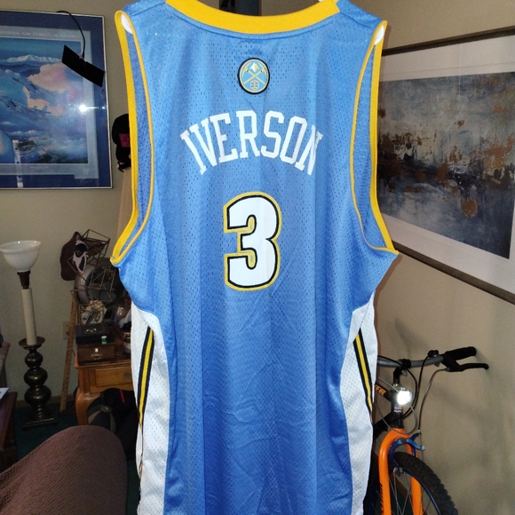 Allen Iverson Denver Nuggets Adidas basketball jersey size 4XL - Picture 5 of 9